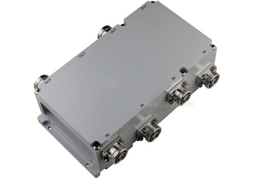 Hybrid Combiner 4in 4out 700-2700MHz -160dBc DIN-Female