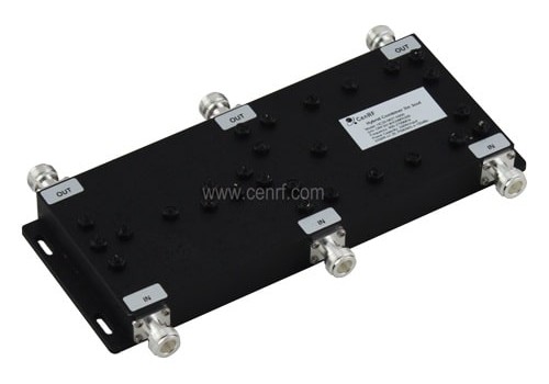 Hybrid Combiner 3in 3out 800-2200MHz -150dBc N-Female